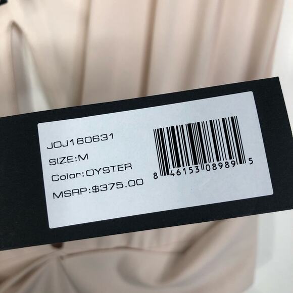 NEW Halston Heritage Wrap Tie Maxi Dress in Oyster Size M - Picture 7 of 8